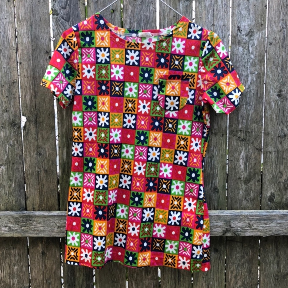 Cute Colorful Vintage Polyester Top